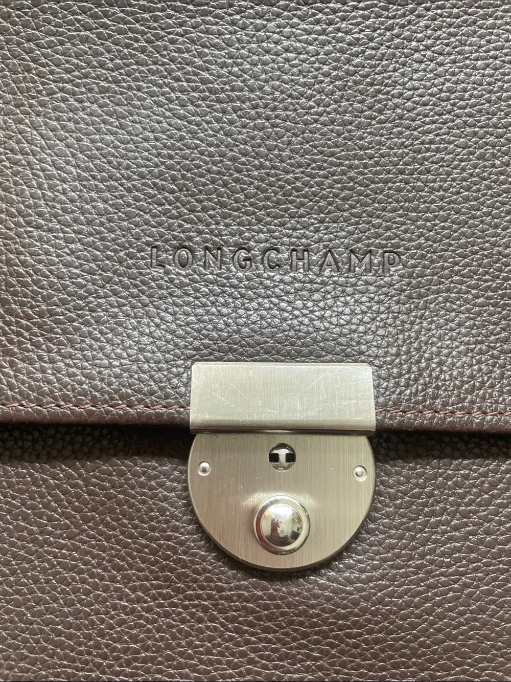 Longchamp le Foulonne brown leather bag - Porte Documents marrón homes femmes